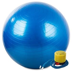 Gymnastický míč 65 cm s pumpičkou, modrý obraz