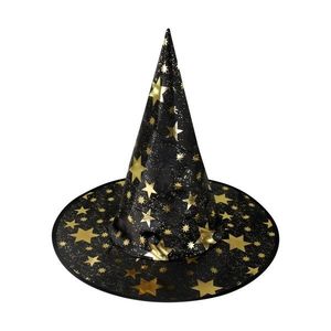 Rappa Dětský čarodějnický klobouk s hvězdičkami obraz