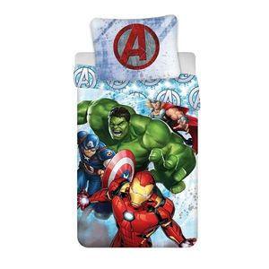 Jerry Fabrics Bavlněné povlečení Avengers Heroes, 140 x 200 cm, 70 x 90 cm obraz