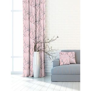 Závěs dekorační nebo látka, OXY Odlesk, růžovo šedý, 150 cm 150 cm obraz