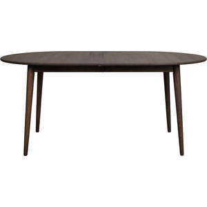 Tmavě hnědý rozkládací jídelní stůl z dubového dřeva 105x170 cm Tyler – Rowico obraz