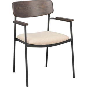 Krémovo-tmavě hnědé jídelní židle v sadě 2 ks Maymont – Rowico obraz