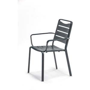 Antracitové kovové zahradní židle v sadě 4 ks Spring – Ezeis obraz