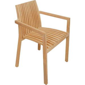 Dřevěné zahradní židle v sadě 2 ks v přírodní barvě Navy – Ezeis obraz