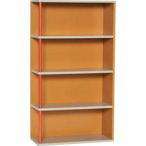 Oranžová nástěnná knihovna z jasanového dřeva 60x109 cm Apollo – Hübsch obraz
