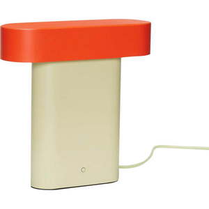 Oranžovo-béžová stolní lampa (výška 25 cm) Sleek – Hübsch obraz