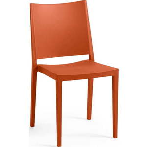 Oranžová plastová zahradní židle Mosk – Rojaplast obraz