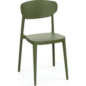 Tmavě zelená plastová zahradní židle Mare – Rojaplast obraz