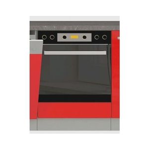 Kuchyňská skříňka pro vestavnou troubu Rose 60DG, 60 cm, červený lesk obraz