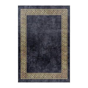 Novel KOBEREC TKANÝ NA PLOCHO, 160/230 cm, černá, barvy zlata obraz