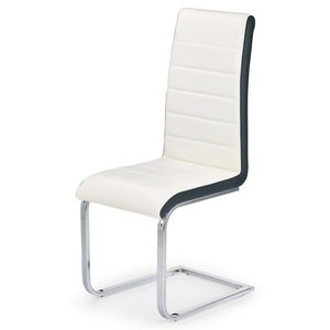 Jídelní židle SCK-132 bílá/černá/chrom obraz