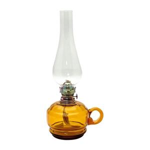 Floriánova huť Petrolejová lampa MONIKA 34 cm amber obraz