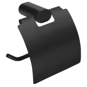 SAPHO FLORI držák toaletního papíru s krytem, černá mat RF007/15 obraz
