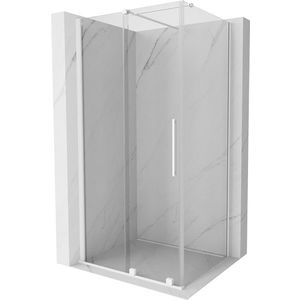 MEXEN/S Velar sprchový kout 100 x 110, transparent, bílá 871-100-110-01-20 obraz
