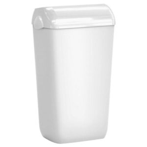 SAPHO COLORED odpadkový koš nástěnný s víkem 23l, ABS, Soft Touch, bílá A74201-1 obraz