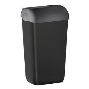 SAPHO COLORED odpadkový koš nástěnný s víkem 23l, ABS, černá mat A74201NE-1 obraz