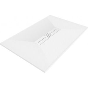 MEXEN/S Toro obdélníková sprchová vanička SMC 110 x 70, bílá, mřížka bílá 43107011-W obraz