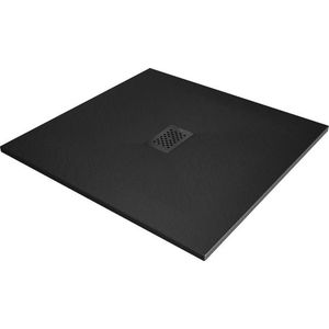 MEXEN/S Hugo sprchová vanička SMC 100 x 100, černá, krytka černá 42701010-B obraz