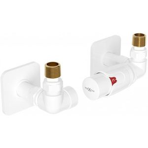 MEXEN/S G00 termostatická souprava pro radiátor + krycí rozeta S, bílá W903-900-909-20 obraz