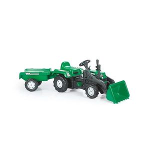 Dolu Šlapací traktor Ranchero s vlečkou a nakladačem, zelená obraz