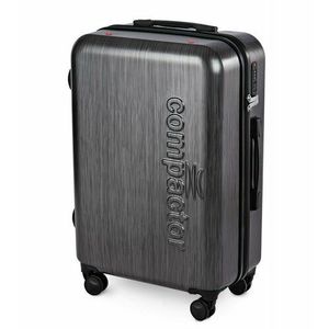 Cestovní kufr na kolečkách Compactor Graphite L, včetně ruční pumpy, váhy, TSA zámek, 46, 5x26x68 cm, tmavě šedý obraz