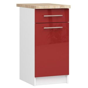 Ak furniture Kuchyňská skříňka Olivie S 40 cm 1D 1S bílo-červená obraz