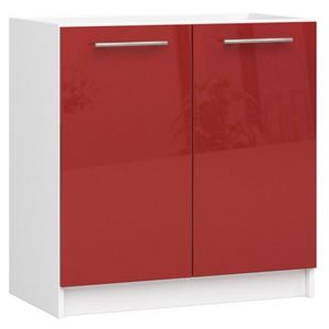 Ak furniture Kuchyňská skříňka pod dřez Olivie S 80 cm bílo-červená obraz
