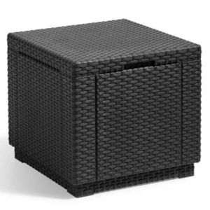 Keter Cube úložný puf grafitový 213816 obraz