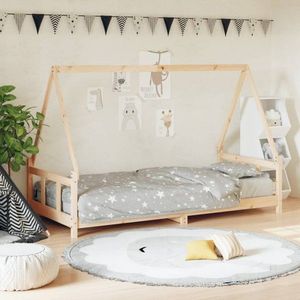 Dětská postel 90 x 200 cm masivní borové dřevo obraz