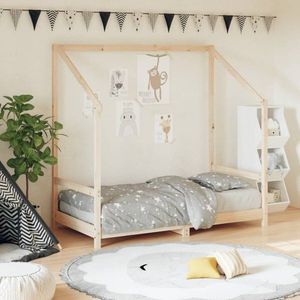 Dětská postel 80 x 160 cm masivní borové dřevo obraz
