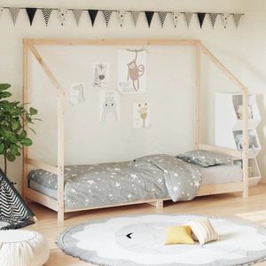 Dětská postel 80 x 200 cm masivní borové dřevo obraz