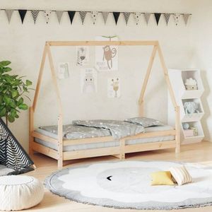 Dětská postel 80 x 160 cm masivní borové dřevo obraz