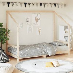 Dětská postel 90 x 200 cm masivní borové dřevo obraz