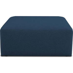 Tmavě modrý modul pohovky z textilie bouclé Roxy – Scandic obraz