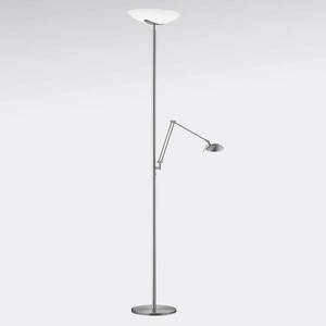 Knapstein LED stojací lampa Lya, čtecí lampa, nikl-chrom obraz