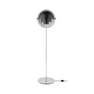 GUBI Stojací lampa GUBI Multi-Lite výška 148 cm chrom/antracitová černá obraz