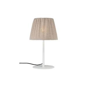 PR Home PR Home venkovní stolní lampa Agnar, bílá / hnědá, 57 cm obraz