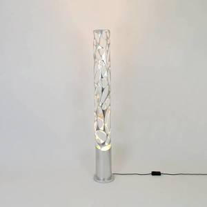 Holländer Stojací lampa Talismano, stříbrná barva, výška 176 cm, železo obraz