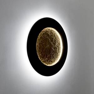 Holländer Nástěnné svítidlo LED Luna Piena, hnědočerná/zlatá, Ø 80 cm obraz