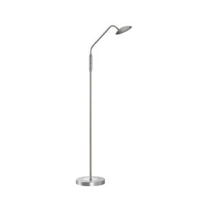 FISCHER & HONSEL Stojací lampa LED Tallri, barva niklu, výška 135 cm, CCT obraz