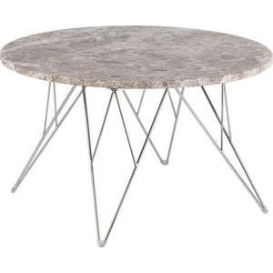 Šedý mramorový kulatý konferenční stolek ø 80 cm Prunus – Actona obraz