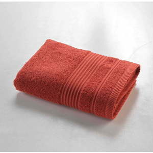 Froté bavlněný ručník v cihlové barvě 50x90 cm Tendresse – douceur d'intérieur obraz