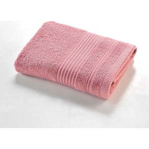 Růžový froté bavlněný ručník 50x90 cm Tendresse – douceur d'intérieur obraz
