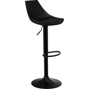 Černé barové židle s nastavitelnou výškou z imitace kůže v sadě 2 ks (výška sedáku 56, 5 cm) – Casa Selección obraz