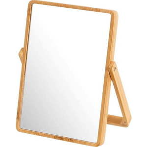 Kosmetické zrcadlo s bambusovým rámem 20x27 cm – Casa Selección obraz