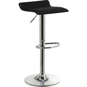 Černé barové židle s nastavitelnou výškou z imitace kůže v sadě 2 ks (výška sedáku 63 cm) – Casa Selección obraz