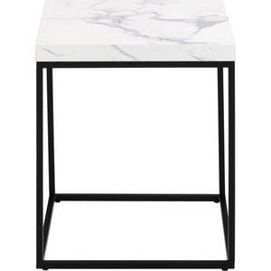 Odkládací stolek s deskou v dekoru mramoru 40x40 cm Barossa – Actona obraz