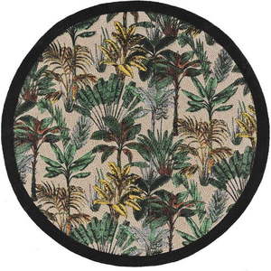 Pratelný kulatý koberec ø 120 cm Balinesia – douceur d'intérieur obraz