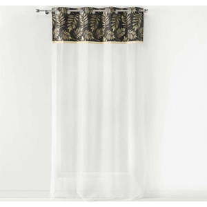 Bílo-antracitová voálová záclona 140x280 cm Adelor – douceur d'intérieur obraz