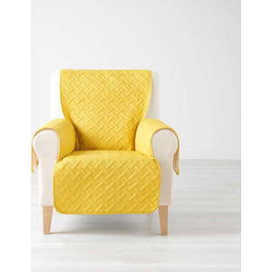 Žlutý ochranný potah na křeslo 165 cm Lounge – douceur d'intérieur obraz